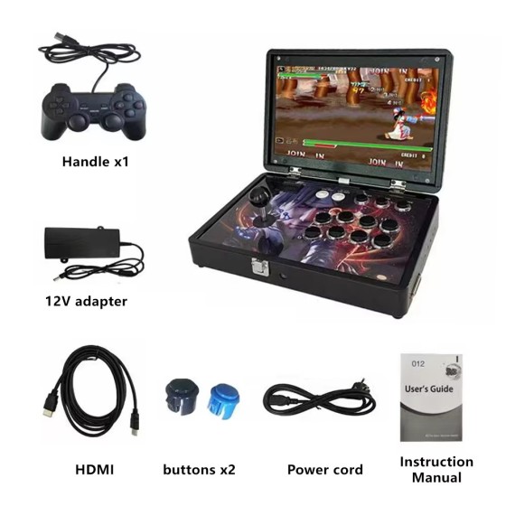 3D WiFi Arcade Game Console 10000 / 36800 Games Portable 14 Inch HD Screen