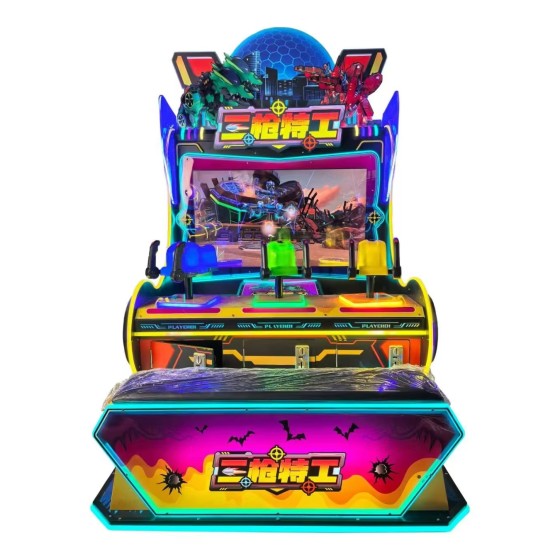 3 Player Video Amusement Shooting Gun Game Machine