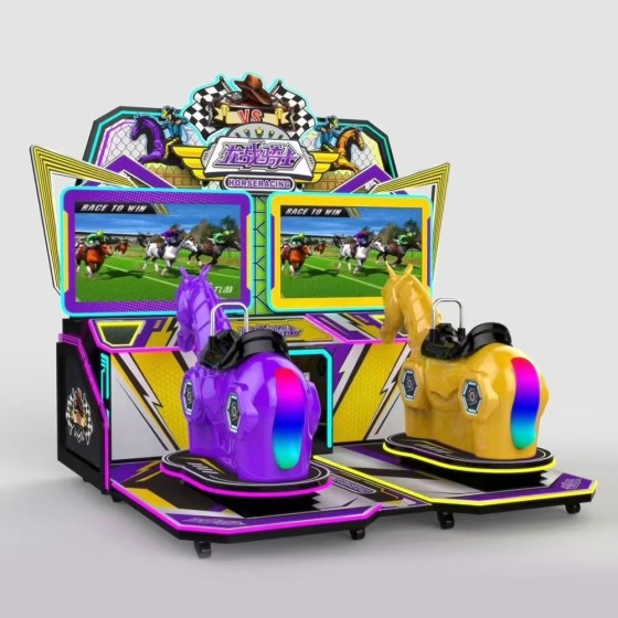 Thrilling Coin Operated Amusement Horse Racing Game
