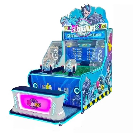 Double Player Water Shooting Party Crazy Shooting Machine