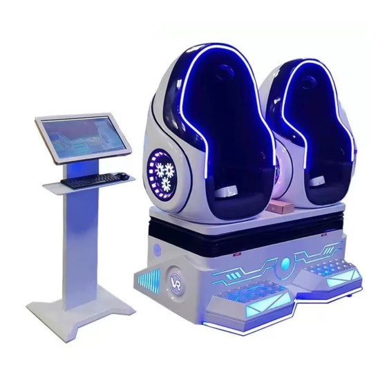 2-Seater Outdoor Roller Coaster 9D VR Simulator Egg Chair