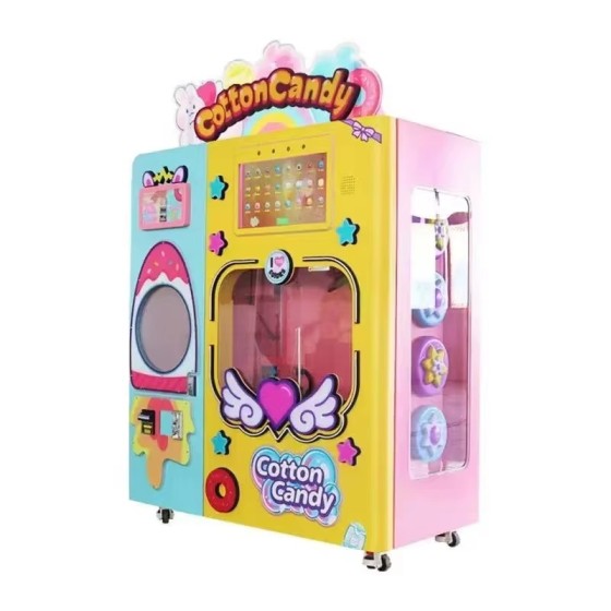 Marshmallow Fully Automatic Cotton Candy Maker Automatic Machine