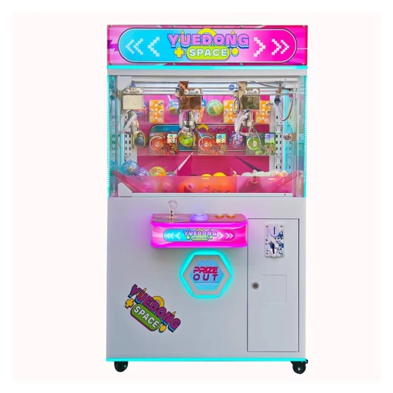 2-Player Steel Crane Claw Arcade Game