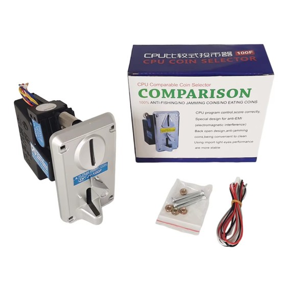 100F CPU Plastic Coin Acceptor Selector Rechargeable