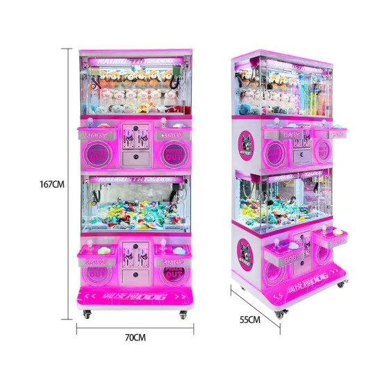 4 Players Doll Crane Machine Claw Catcher Boutique Machine