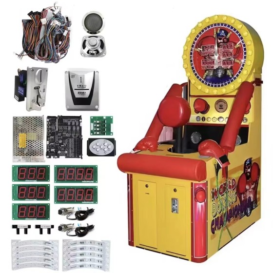 Boxing Game Punching Kits Fun with Metal Claw Crane