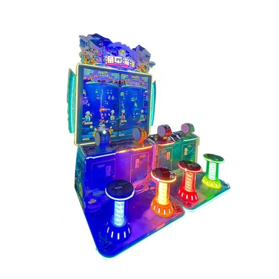 Large Scale Metal Multiplayer Arcade Indoor Yule Ocean Fishing Game Machine