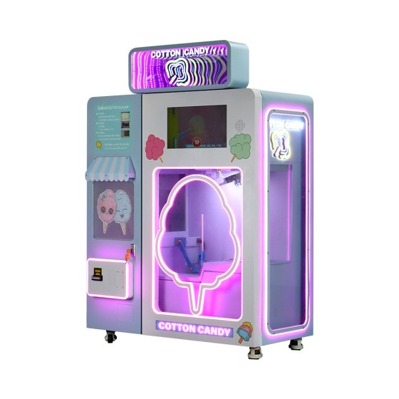 Amusement Theme Park Shopping Mall Fully Automatic Floss Sugar Making Machine