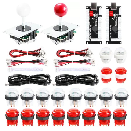 Zero Delay USB Encoder LED DIY Arcade Stick Joystick Kit