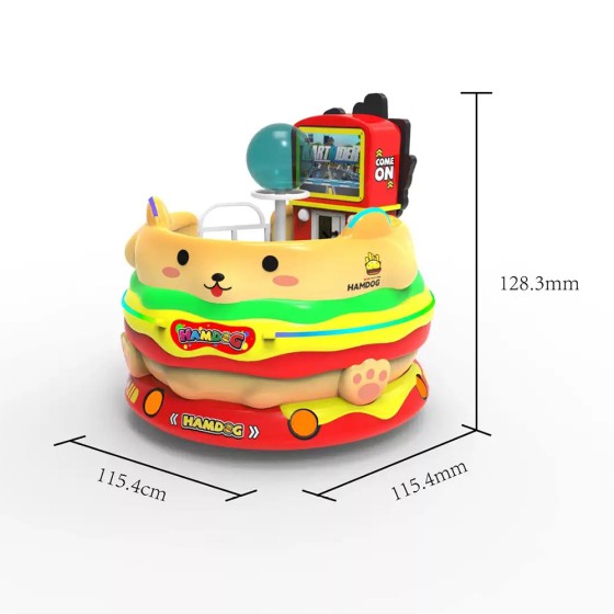Amusement Park Coin Operated Electric Rocking Motor Kiddie Car Swing Game
